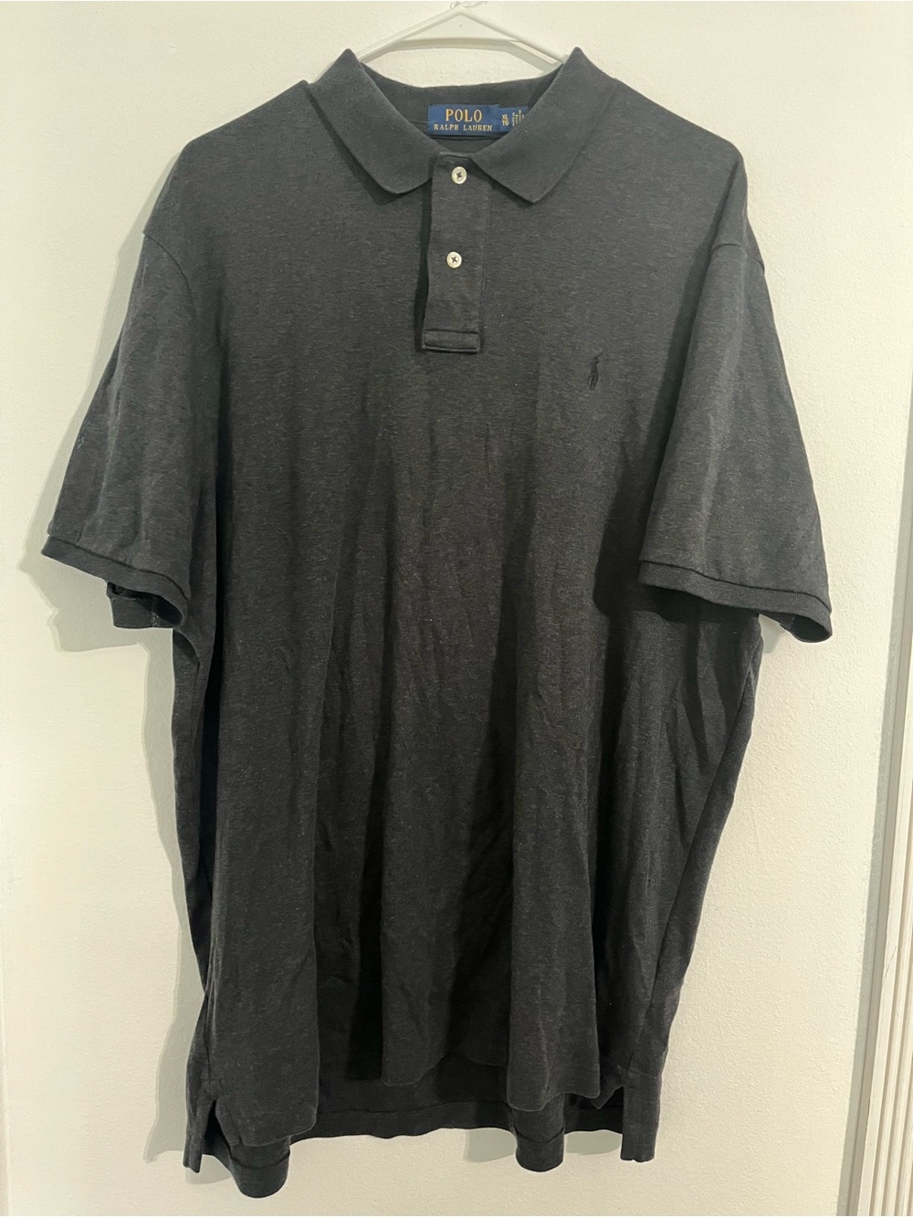 Ralph Lauren Men's Dark Charcoal Polo Shirt